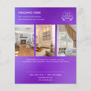 Flyer Minimalistisch Business Marketing Logo und