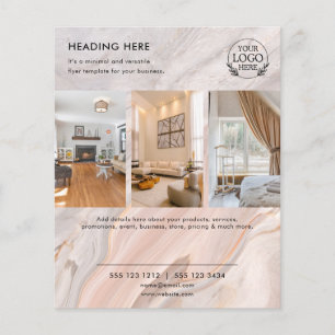 Flyer Minimalistisch Business Marketing Logo und