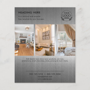 Flyer Minimalistisch Business Marketing Logo und