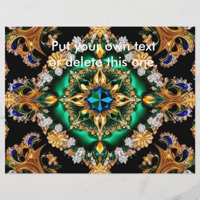 Flyer mit brasilianischem Farbdesign (Vorne)