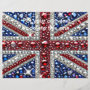 Flyer mit britischer Farbgestaltung