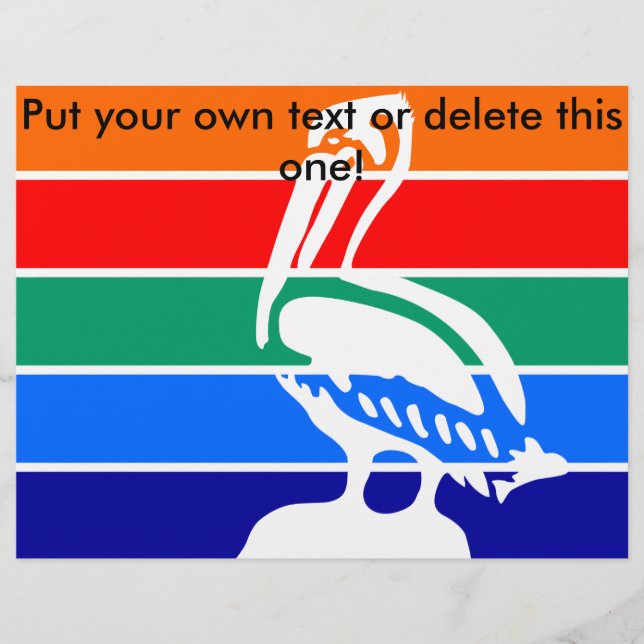 Flyer mit der Fahne St. Petersburgs (Vorne)