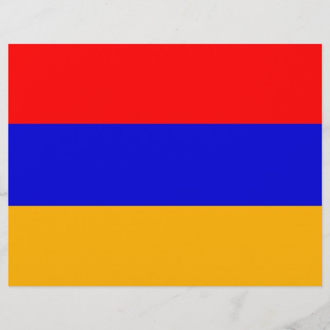 Flyer mit der Flagge Armeniens (Vorne)