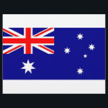 Flyer mit der Flagge Australiens<br><div class="desc">Werben Sie Ihre Nachricht mit einer Touch australischen Stolzes mit unserem exklusiven Flyer mit der Flagge Australiens! Dieser Flyer, der mit viel Liebe zum Detail gestaltet wurde, ist mehr als nur ein Werbeträger, sondern eine Feier des australischen Kulturerbes und Kulturstolzes. Das lebendige Design zeigt die ikonische australische Flagge und macht...</div>
