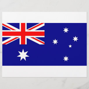 Flyer mit der Flagge Australiens