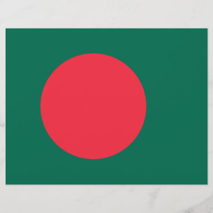 Flyer mit der Flagge Bangladeschs