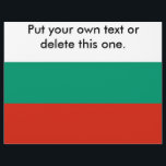 Flyer mit der Flagge Bulgariens<br><div class="desc">Werben Sie Ihre Nachricht mit unserem exklusiven Flyer mit der Flagge von Bulgarien! Dieser Flyer, der mit viel Liebe zum Detail gestaltet wurde, ist mehr als nur ein Informations-Tool, er ist eine Feier des bulgarischen Kulturerbes und Kulturstolzes. Das auffallende Design zeigt die lebhaften Farben der bulgarischen Flagge und macht diesen...</div>