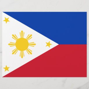 Flyer mit der Flagge der Philippinen