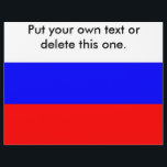 Flyer mit der Flagge Russlands<br><div class="desc">Flyer mit der russischen Flagge. Dieses Produkt ist anpassbar.</div>