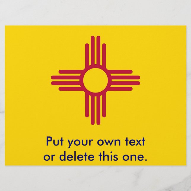Flyer mit der Flagge von New Mexico, USA (Vorne)