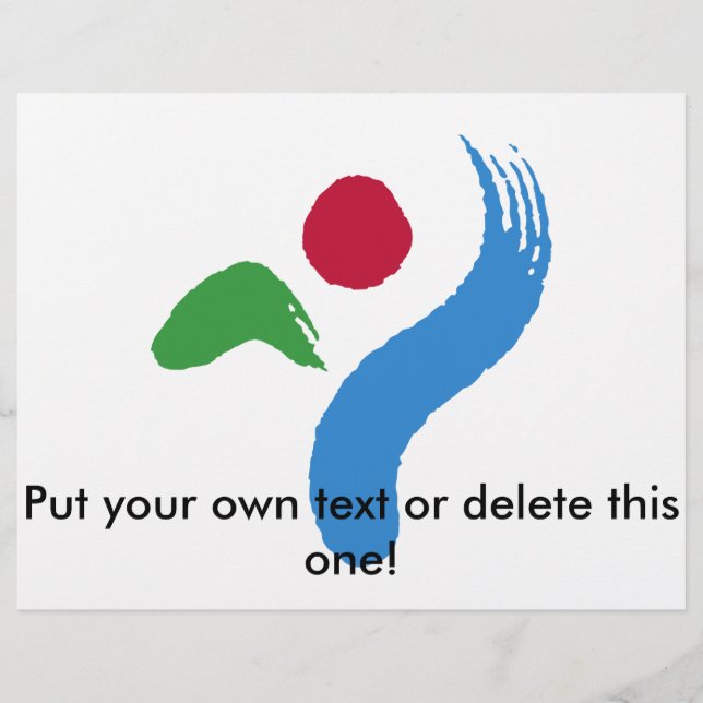 Flyer mit der Flagge von Seoul, Südkorea (Vorne)