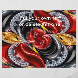 Flyer mit deutschem Farbdesign