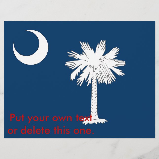 Flyer mit Flag von South Carolina, USA (Vorne)