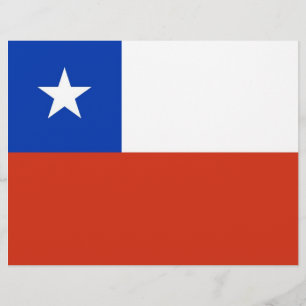 Flyer mit Flagge Chiles