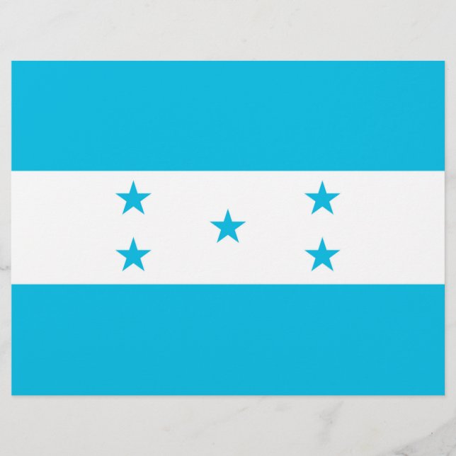 Flyer mit Flagge Honduras (Vorne)