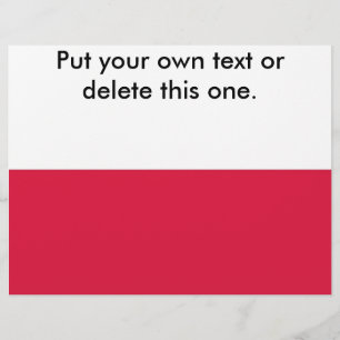 Flyer mit polnischer Flagge