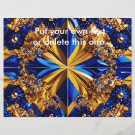 Flyer mit schwedischem Farbdesign