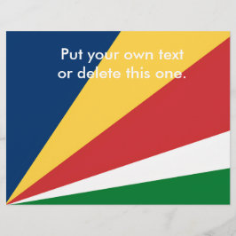 Flyer mit Seychelles Colors Design