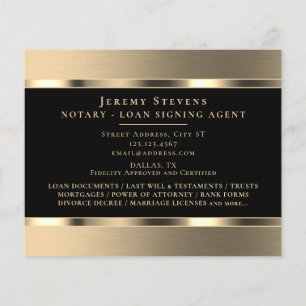 Flyer or métallique élégant