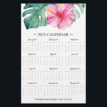 Flyer Rosa Tropische Blume 2025 Kalender<br><div class="desc">Werben Sie für Ihr Unternehmen oder Ihre Boutique mit diesen wunderschön gestalteten Kalender 2025! Die reizvollen tropischen Hibiskus-Blume in Aquarelltönen und Monstera-Palmenblättern in Rosa und Grün sind ideal, um Ihr kleines Unternehmen, kommende Veranstaltungen oder besondere Werbeaktionen während des ganzen Jahres zu unterstreichen. Verwenden Sie die Vorlagenfelder, um Ihren Text zu...</div>