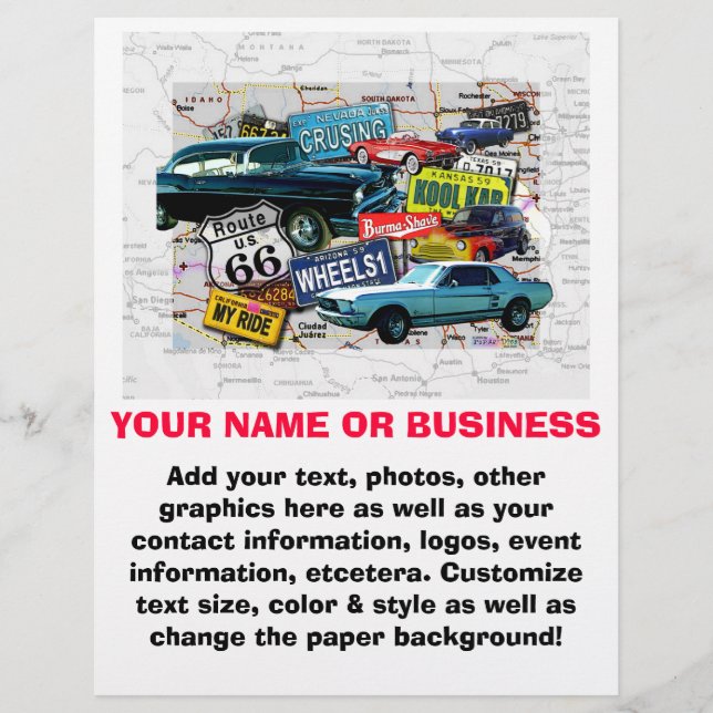 Flyer - Route 66 Classic Cars (Vorne)