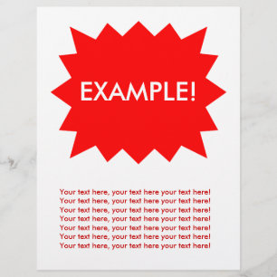 Flyer Template: Aufmerksamkeit Grabber: Rote Explo