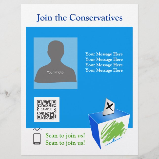Flyer Template Conservative Party (Vorne)