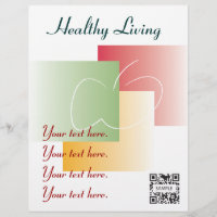 Flyer Template Gesund leben