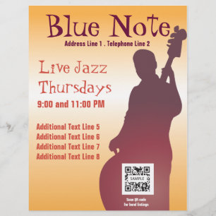 Flyer Vorlage Event Jazzband