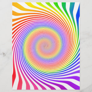 Flyer-Vorlage: Farbige Spiraldesign Flyer