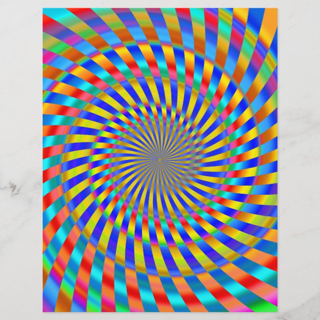Flyer-Vorlage: Farbige Spiraldesign Flyer (Vorne)