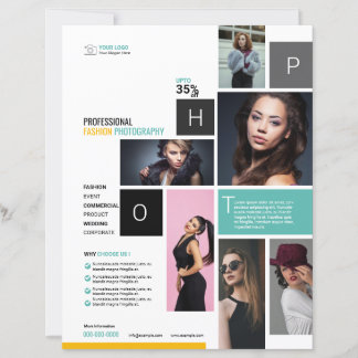 Flyer-Vorlage für Fotografie