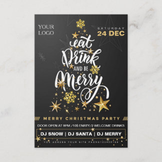 Flyer-Vorlagen für Weihnachten Party Einladung