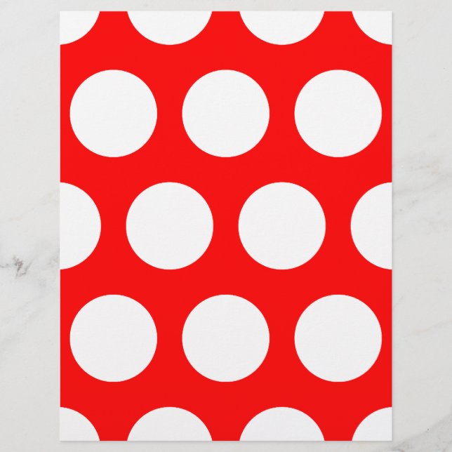 Flyer "White and Red Polka Dots" (Vorne)