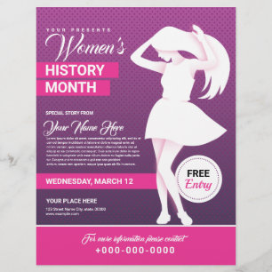 Flyer zum Frauentagsmonat
