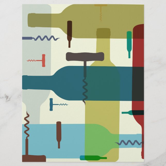 Flyer zum Thema Weinflaschen (Vorne)