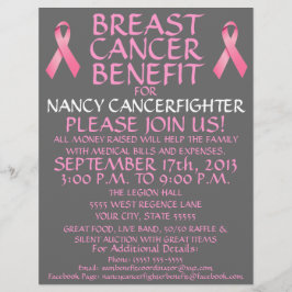 Flyer zur Bekämpfung von Brustkrebs