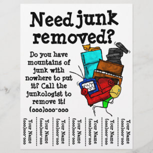Flyer zur Entfernung von Junk