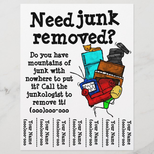 Flyer zur Entfernung von Junk (Vorne)