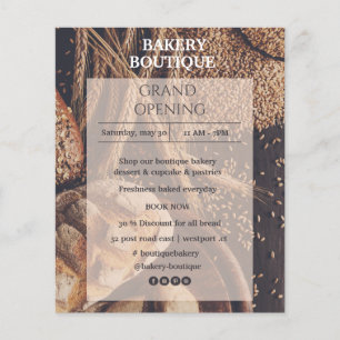 Flyer zur Eröffnung der Brotbäckerei Boutique