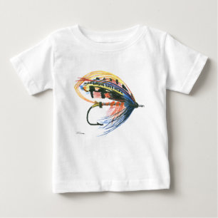 FlyFishing Lure Art Lachs Fly Lure Baby T-shirt