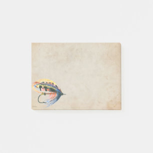 FlyFishing Lure Art Lachs Fly Lure Post-it Klebezettel