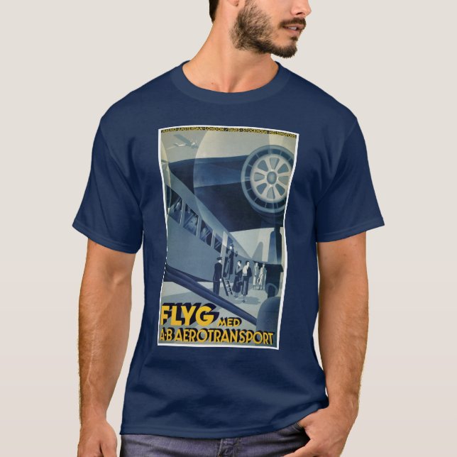 Flyg Med A-B Aerotransport T-Shirt (Vorderseite)