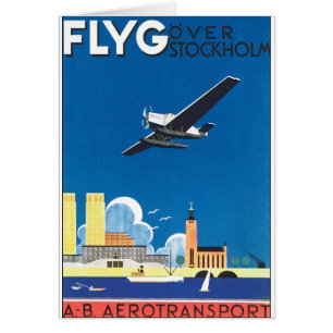 Flyg über Stockholm