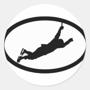 Flyin' Bruin Runder Aufkleber