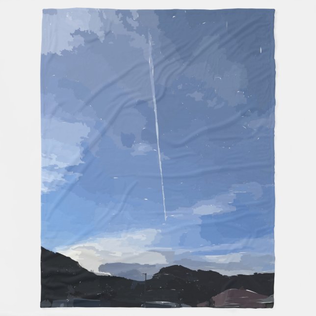 Flyin in der Sky Fleece Blanket (Vorderseite)