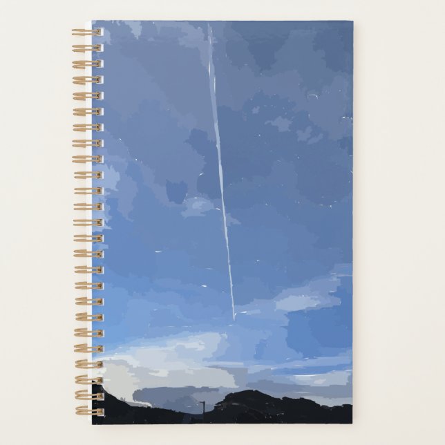 Flyin in der Sky Spiral Planner Planer (Vorderseite)