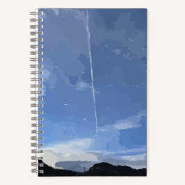 Flyin in The Sky Spiral Notebook Notizbuch