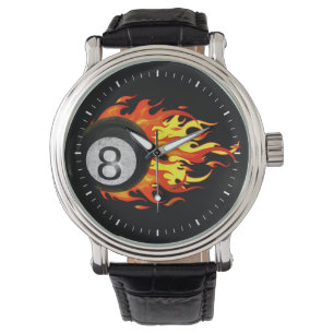 Flying 8 Ball Armbanduhr