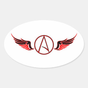 Flying "A" Ovaler Aufkleber
